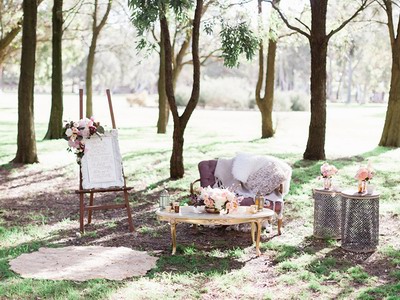 柔美的波西米亚婚礼灵感