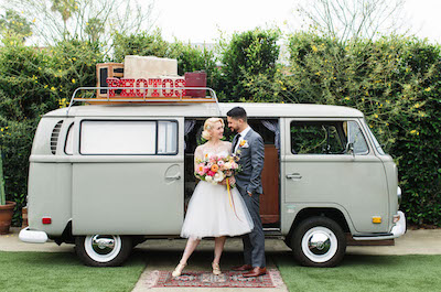 多彩复古的婚礼灵感