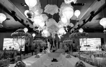 粉彩色热气球旅行主题婚礼布置 02:43