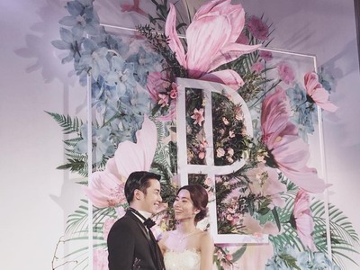 泰国压制风干效果纸花婚礼