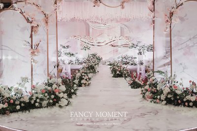 FancyMoment茱萸粉大理石主题婚礼作品