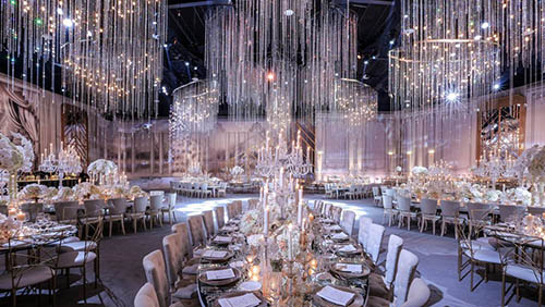 盖茨比风格奢华水晶装饰婚礼