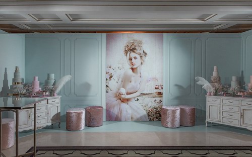 粉红色+薄荷色洛可可风格婚礼