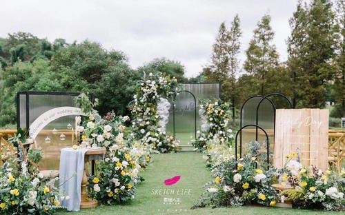 素描人生主题婚礼案例《Long love》