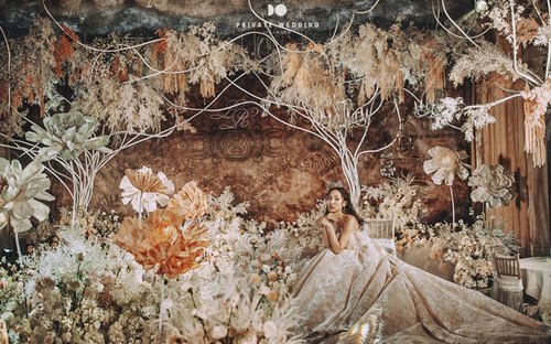 DO私人香槟棕婚礼布置案例