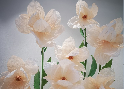 子兮纸艺手工花作品