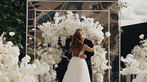 黑白大理石纹高雅户外婚礼精剪 02:46