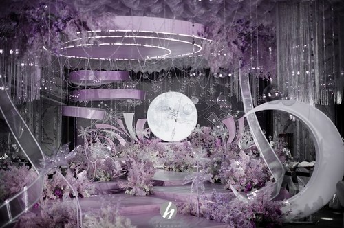 兰玉坊宴会设计婚礼策划作品《在浩瀚星辰之间相遇》