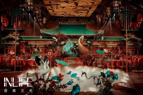 洋葱花艺工作室中式婚礼案例