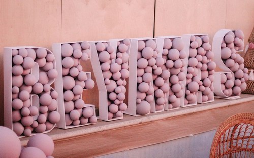 波西米亚风圣诞泳池气球派对