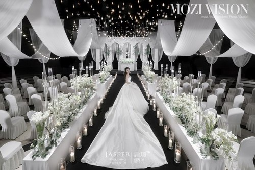 启瑷婚礼白绿色韩式婚礼策划案例