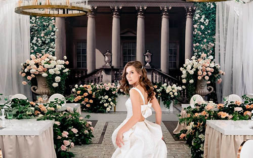 自然优雅的欧式花园风户外婚礼