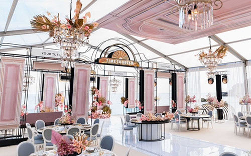 土耳其粉金色皇家赌场婚礼