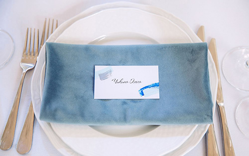 小而精的梦幻蓝高雅乡村婚礼