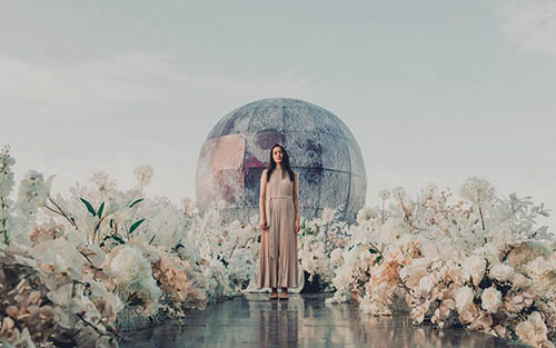 泰国曼谷满月浮花节花艺装饰