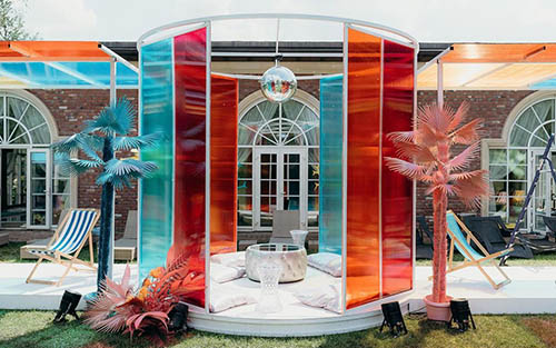 霓虹色迈阿密度假风生日派对