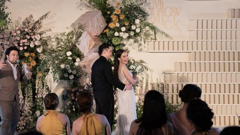 高级独特的几何体泰式婚礼