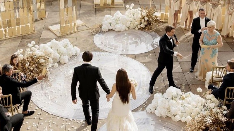 金色调新艺术运动风格婚礼