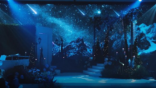 星夜雪山LED屏背景泰式婚礼精剪 05:02