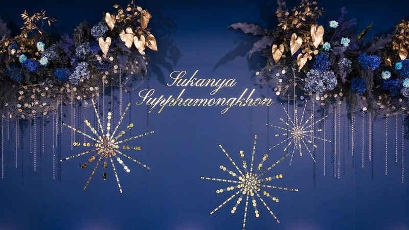 熠熠生辉的星夜烟花泰式婚礼