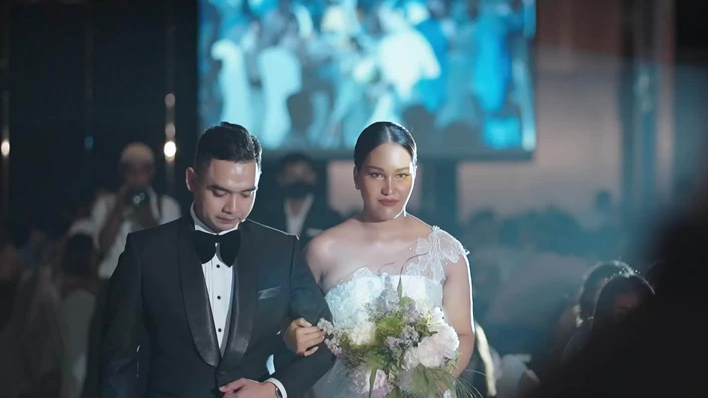 白绿色艺展风照片墙泰式婚礼精剪 03:08