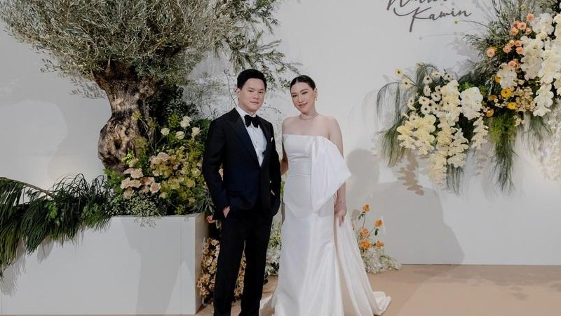 阳光夏日橄榄树泰式婚礼