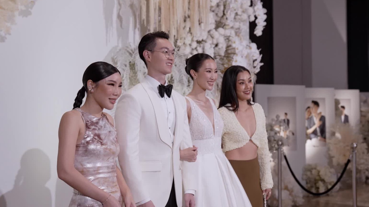 纯净米色花艺曲线背景泰式婚礼精剪 02:51