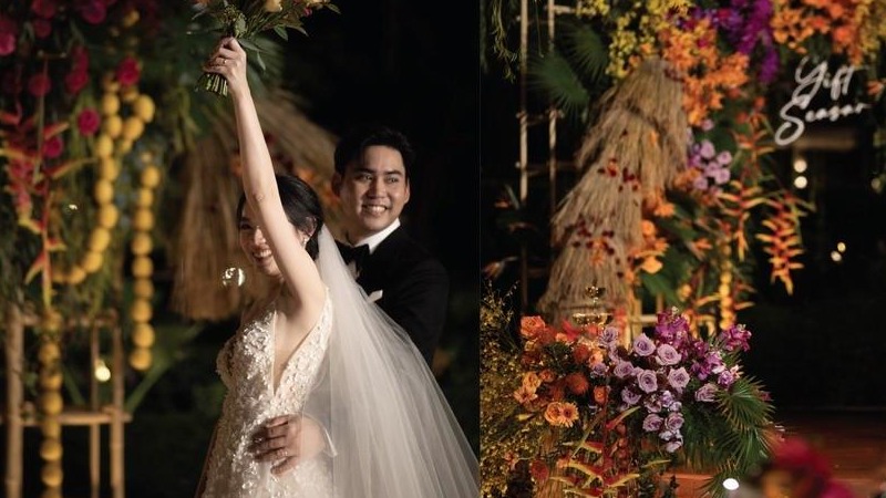 活力满满的天然材料泰式婚礼