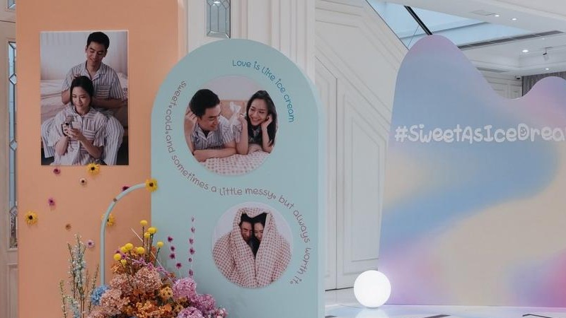 马卡龙冰淇淋色调泰式婚礼