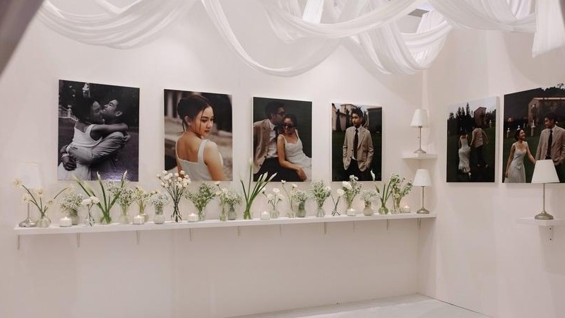 白色调浪漫柔纱泰式婚礼