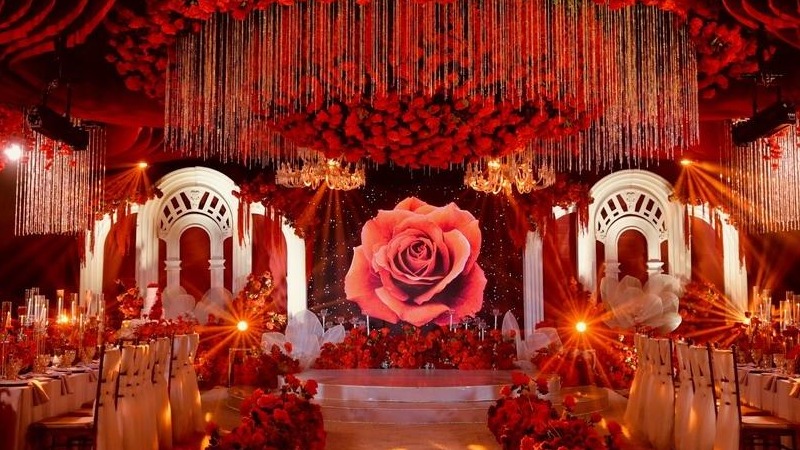 奢美红玫瑰梦境菲律宾婚礼