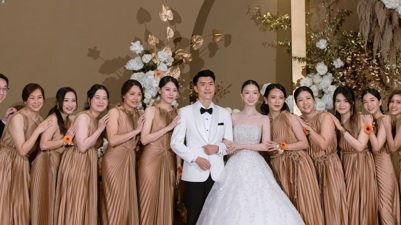 精致温柔的落日熔金泰式婚礼