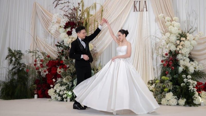 简约高级布幔造型泰式婚礼