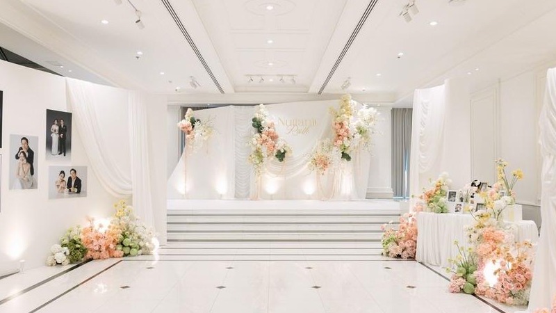 温柔甜美的布幔泰式婚礼