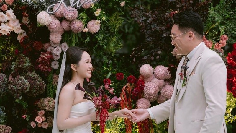 越南西贡花园风户外婚礼
